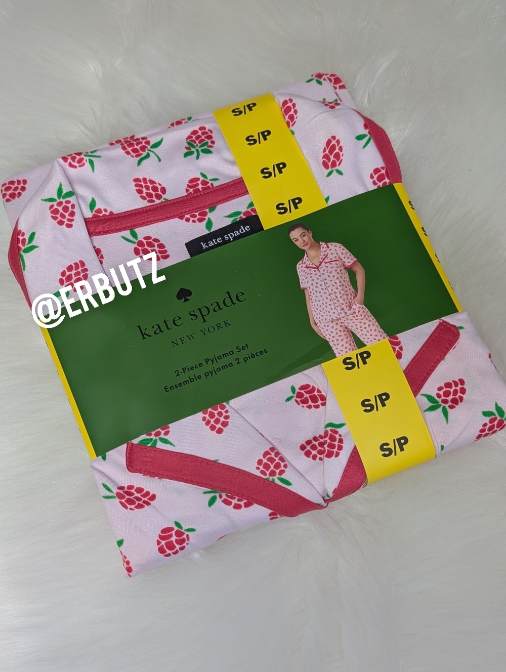 Kate Spade New York Raspberry Design Spring / Summer Pj Set ♠️ - Picture 2 of 9